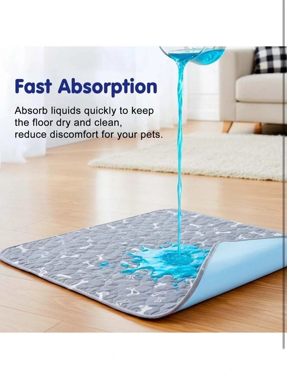 Elite Pads for Pets Washable Pee Pads Leak-Proof & Anti-Slip Pet Training Pad
